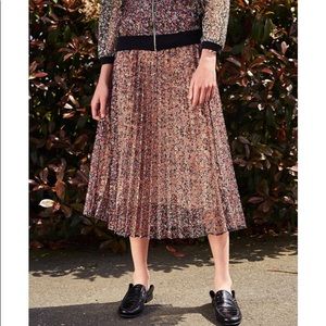 Zara floral lace maxi skirt